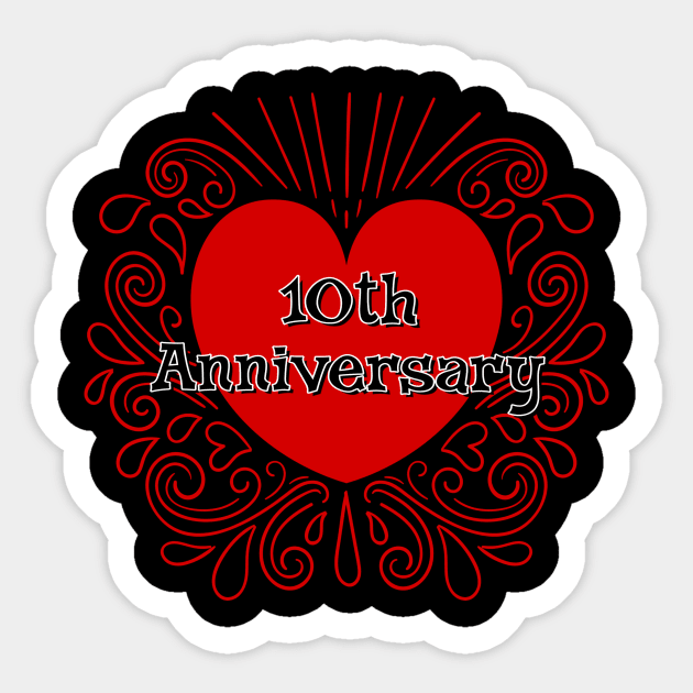 10th Anniversary Sticker by AlondraHanley